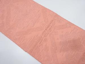 斜め格子に更紗模様織出し名古屋帯